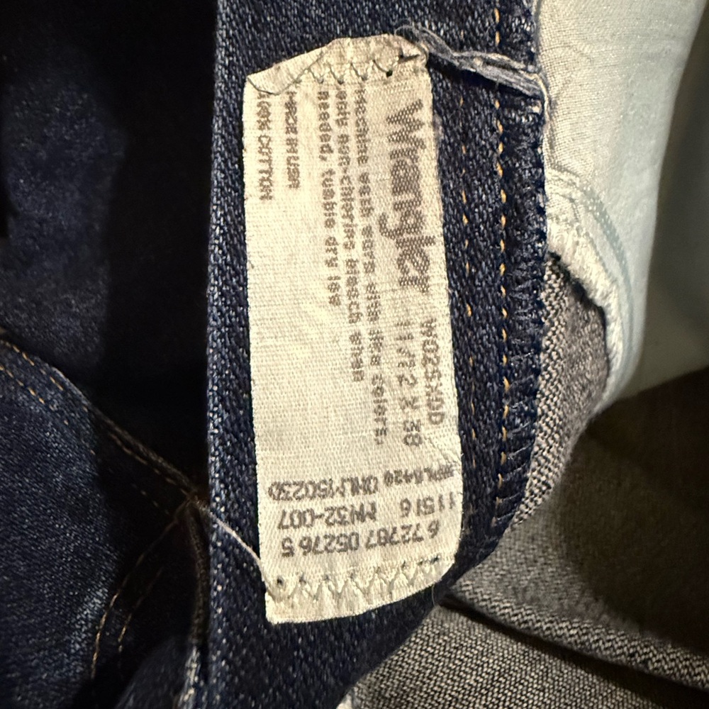 Wrangler 20X Dark Blue Denim Jeans - Picture 3 of 4